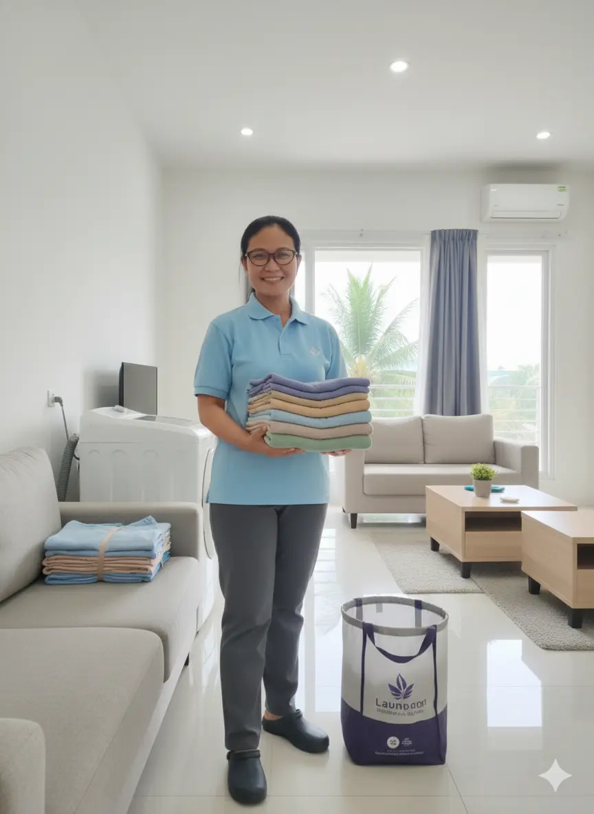 Laundry kiloan antar-jemput